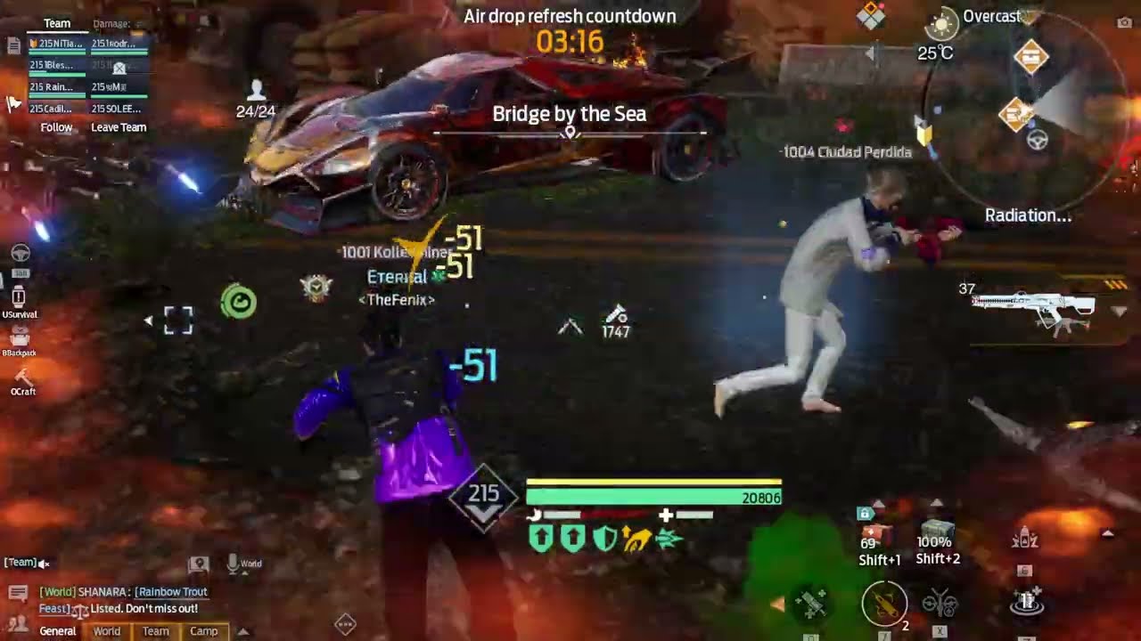 4K | UNDAWN PVP! Rad Island Air Drop TheFenix vs WolfPack ! Day 25-02-2026.
