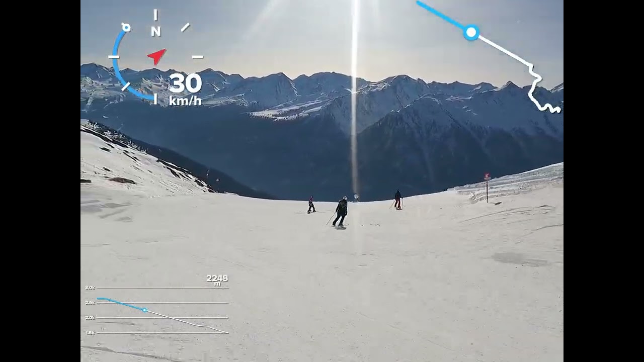 Kappl, near Ischgl, red ski run 9, picturesque piste #kappl #ischgl 