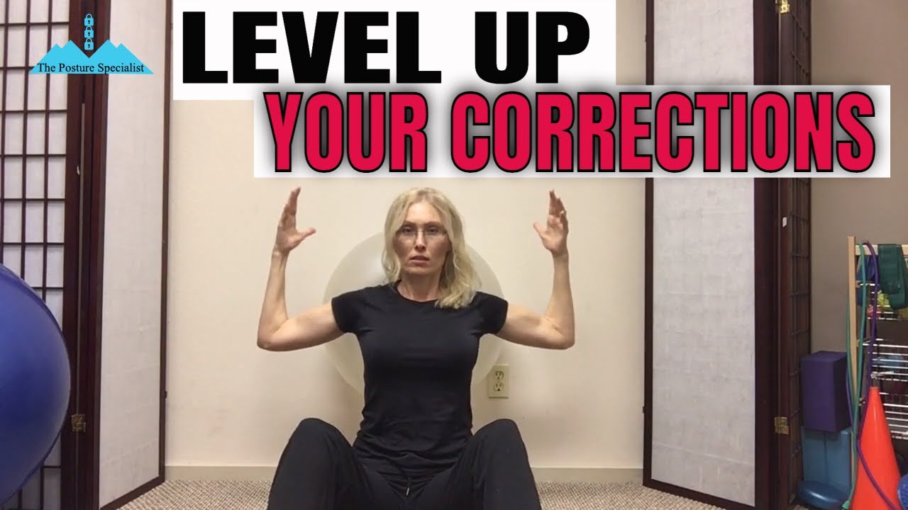Intermediate Posture Exercises-Correct Kyphosis-Forward Head-3x's/wk