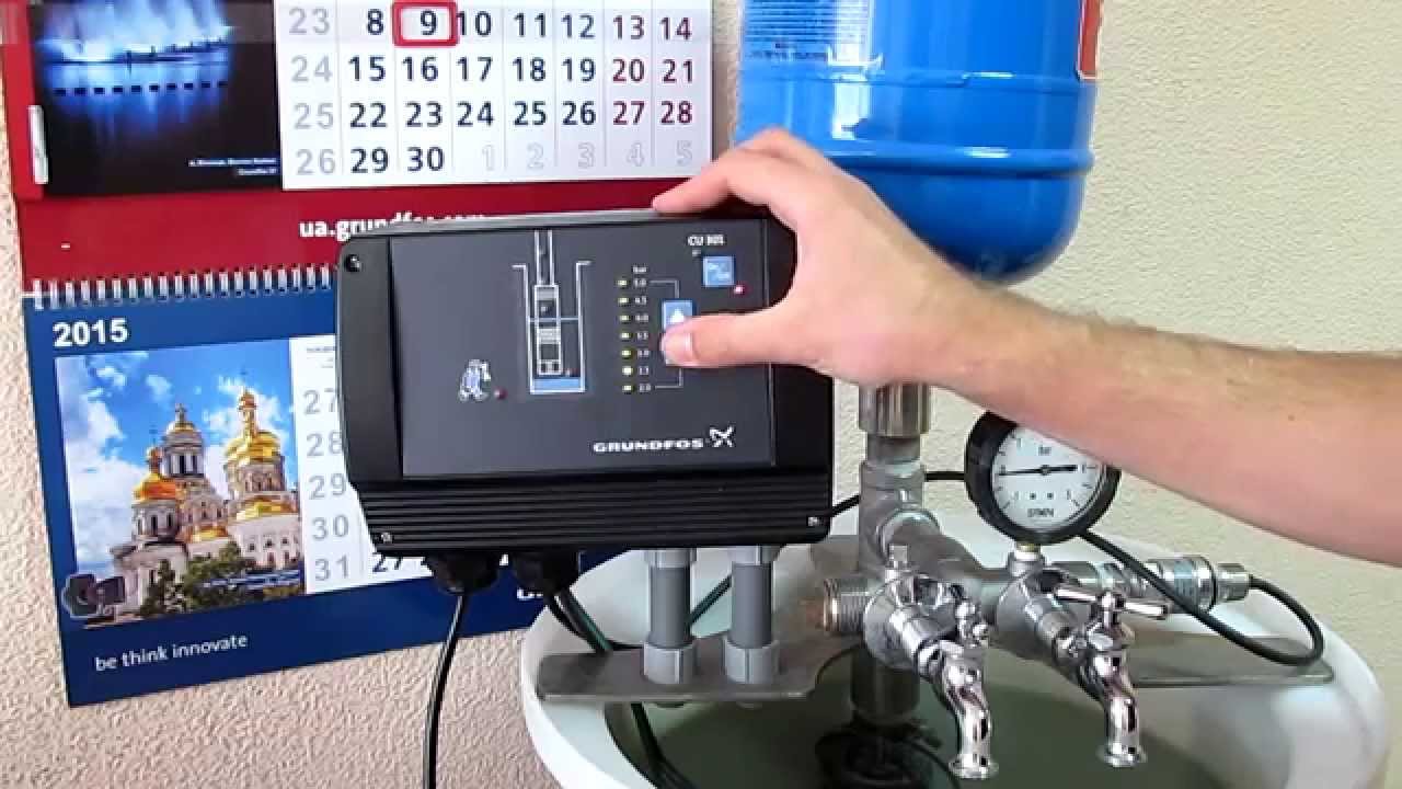 Работа скважинного насоса с частотным регулированием Grundfos SQE