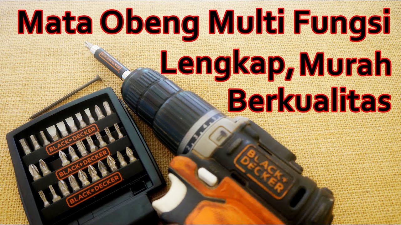 Multi Fungsi..! Black+Decker Set Screwdriver Mata Obeng Punya Fitur Unik