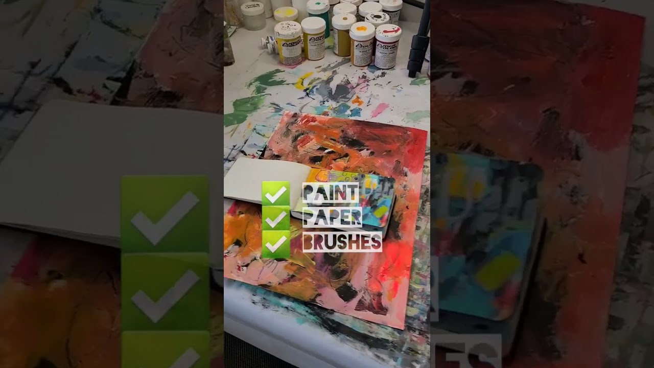 🎨 Ready to paint in Croatia! 🎨 #painting #art #acrylicpainting #abstractart #lifeisgood #letspaint