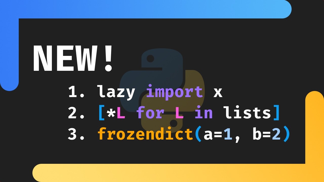 3 Great NEW Features Coming in Python 3.15