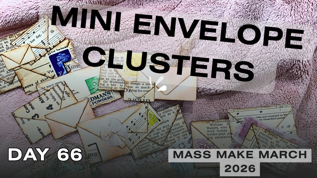 Easy Mini Envelope Clusters |#massmakemarch2026 | 100 Day Project Day 66