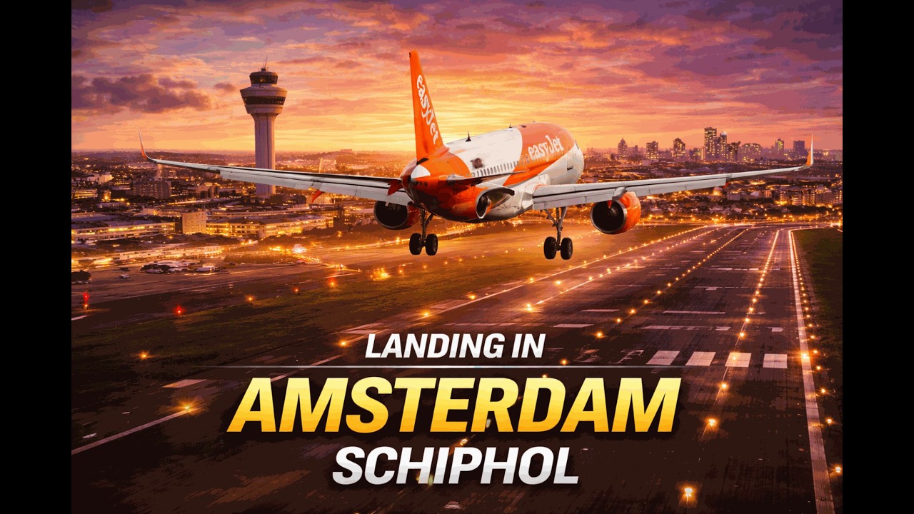 MSFS 2024 🛬🛬 FenixA320 🛬🛬 Landing in Amsterdam Schiphol 🛬🛬 CABBY and BEYOND ATC 🛬🛬 4K