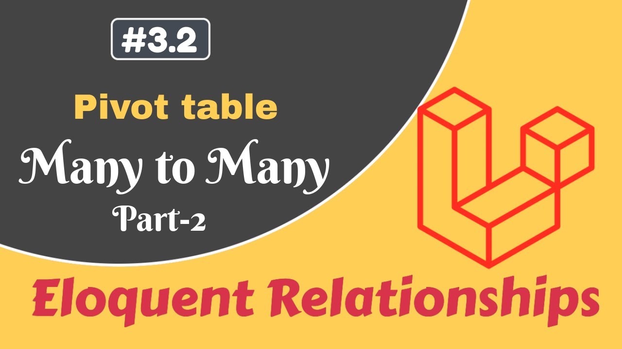 #3.2: Adding & Retrieving Pivot Table Columns in Many To Many Laravel  Eloquent Relationships