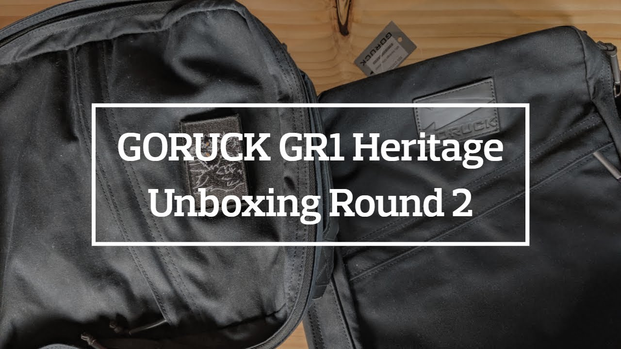 GORUCK GR1 Heritage Unboxing Round 2 (SCARS Replacement)