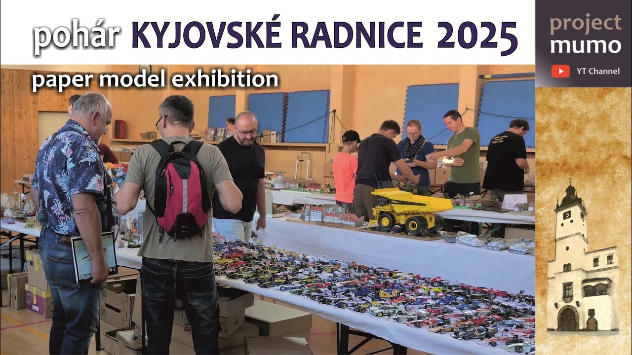 Pohár Kyjovské radnice 2025 | Paper model exhibition