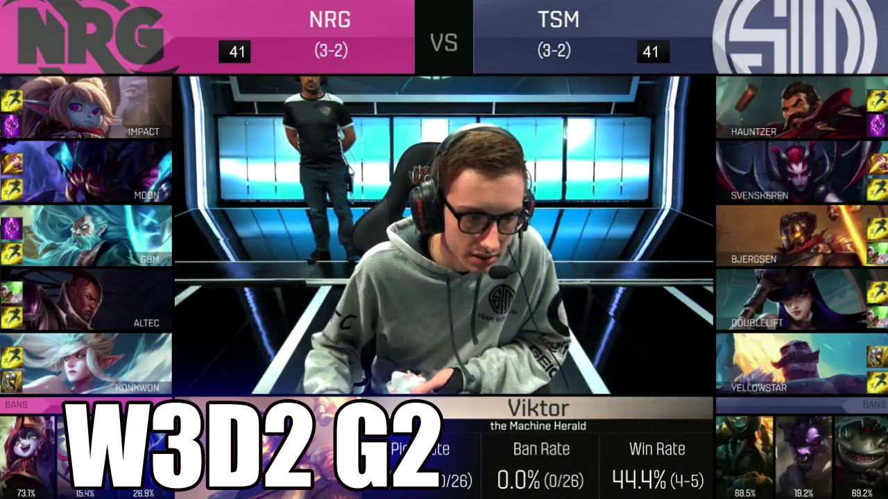 NRG eSports vs TSM | Week 3 Day 2 S6 NA LCS Spring 2016 | NRG vs TSM G1 W3D2