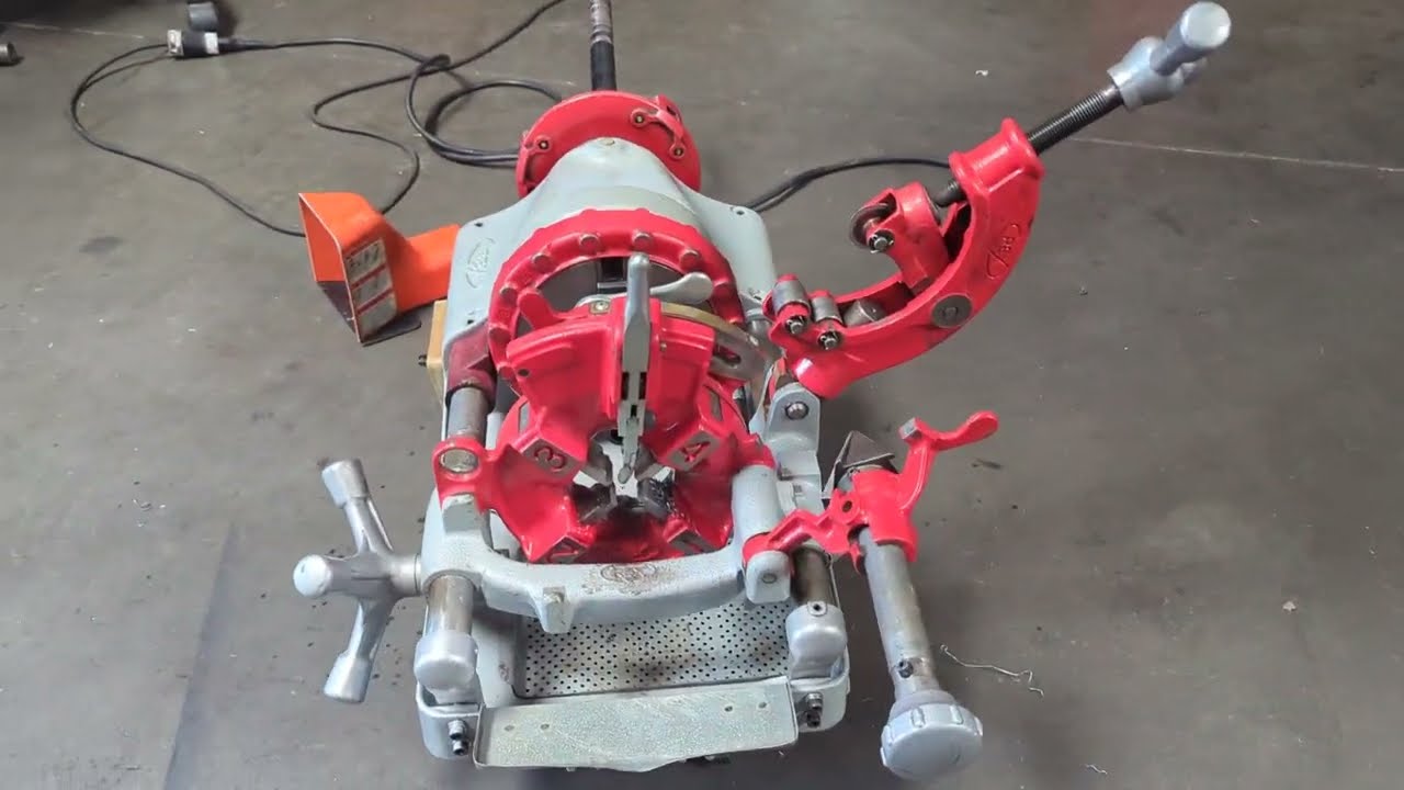 Rex 6090 Electric Pipe Threader Threading Machine 1/2 to 2 Inch Cap