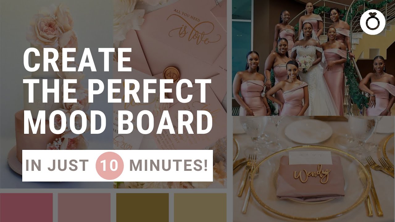 HOW TO CREATE THE PERFECT WEDDING MOOD BOARD (Easy Canva Tutorial ) | Planning A Wedding In Ghana