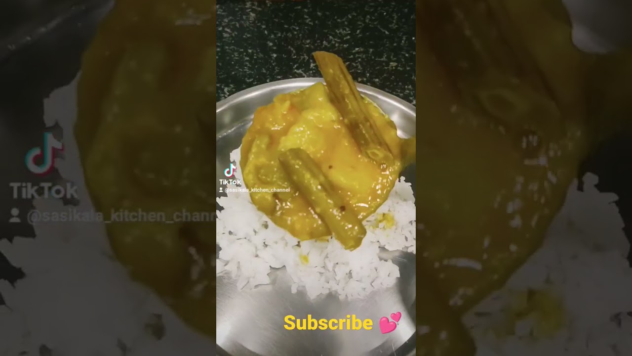 Murungaikai sambar with fish sambal 💓 Best combo ever 💕