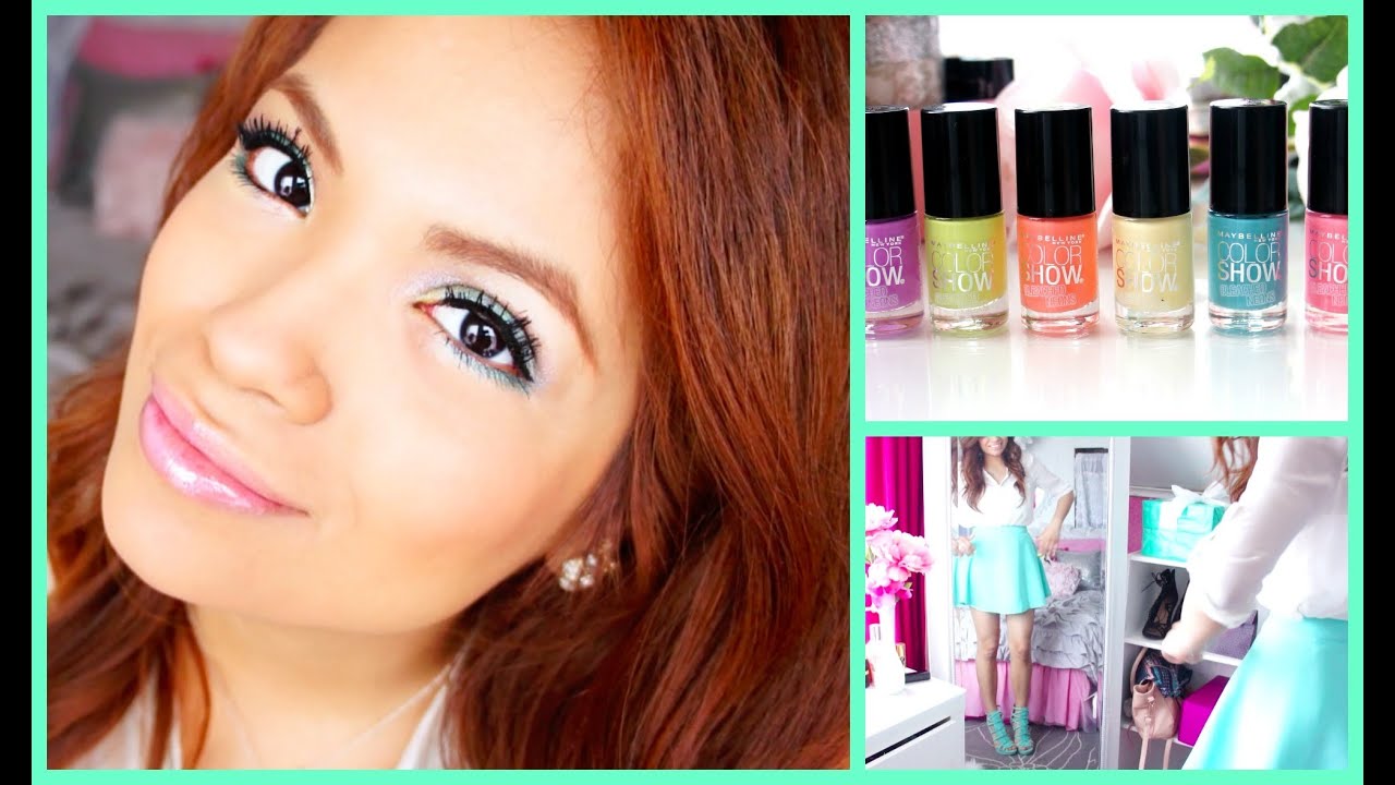 Fun and Flirty Spring Makeup ft. Maybelline's New Bleached Neons Collection