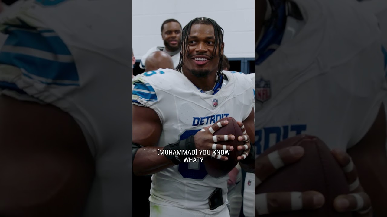 Dan Campbell&rsquo;s locker room speech after a win vs. the Ravens 🗣️ | Detroit #Lions #shorts