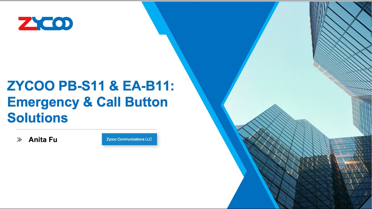 ZYCOO PB-S11 & EA-B11: Emergency & Call Button Solutions