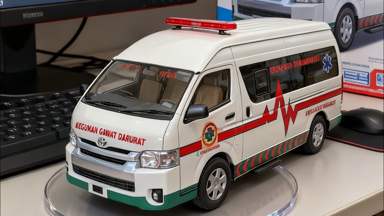 Mod Bussid - Toyota hiace commuter ambulance