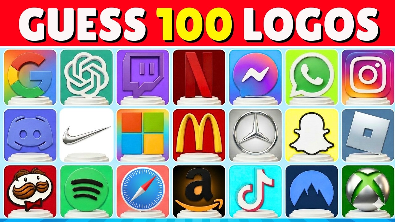 Guess the Logo in 3 Seconds | 100 Famous Logo Quiz Challenge | Quiz Spark