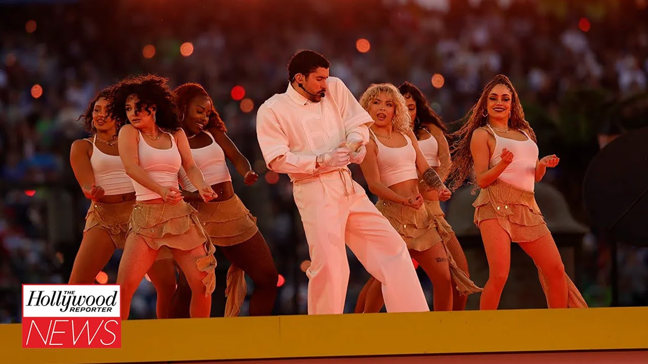 Celebs React to Bad Bunny Super Bowl Halftime Show: Adam Sandler, Kerry Washington & More | THR News