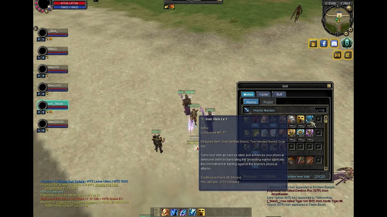 sbot buff warrior -silkroad