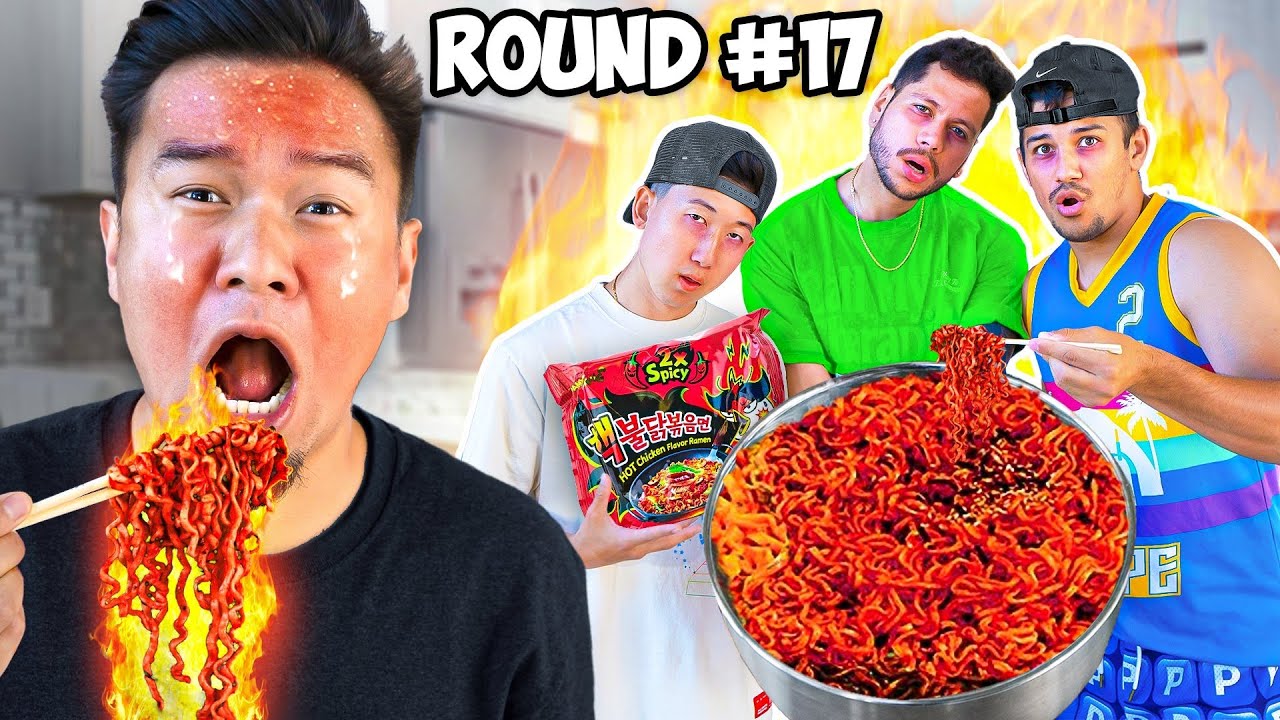 Last to Stop Eating Spicy Noodles Wins $1000!