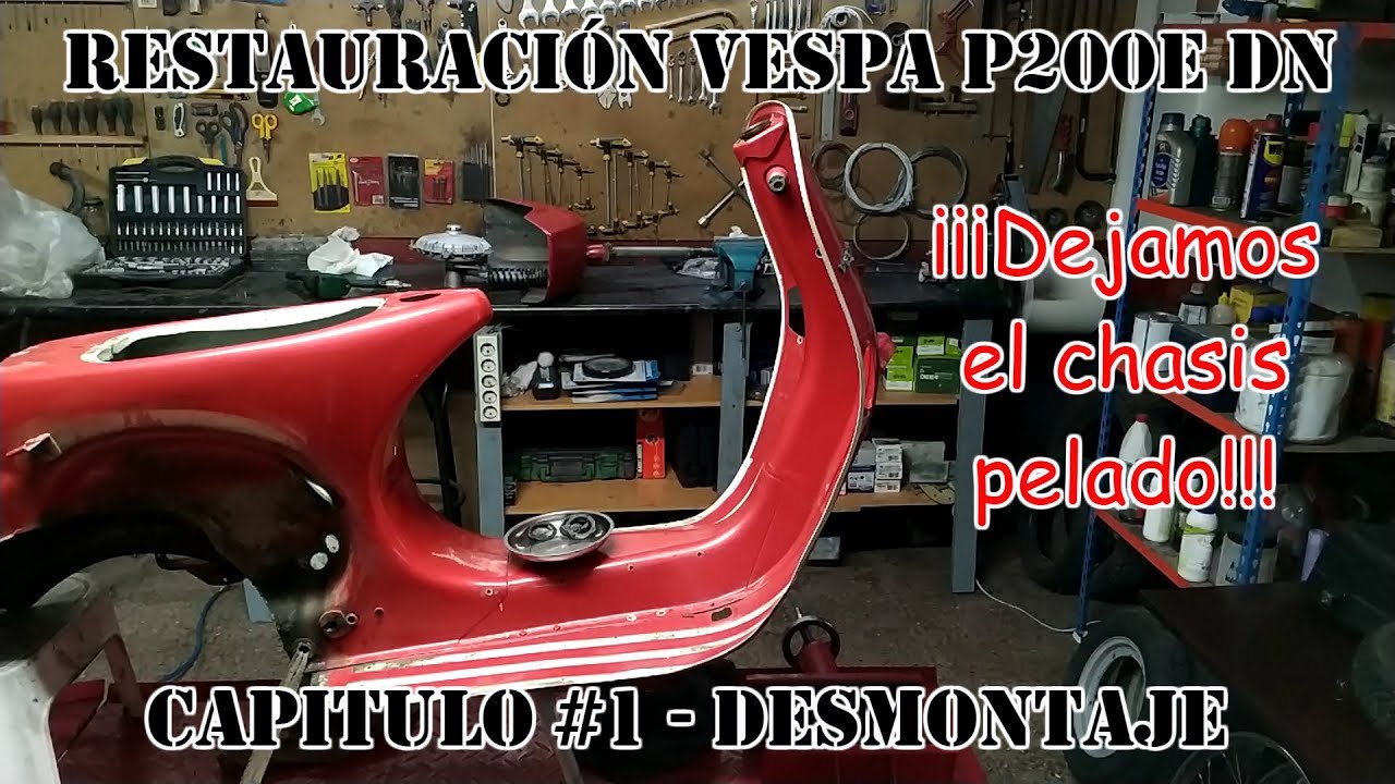 Como desmontar un Vespa - Restauración Vespa P200E DN | Capítulo #1