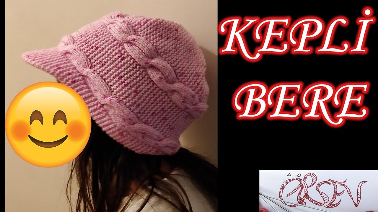 KEPLİ BERE (Şapka) İki Şişle 8-9 Yaş Erkek ve Kız Çocuklar İçin
