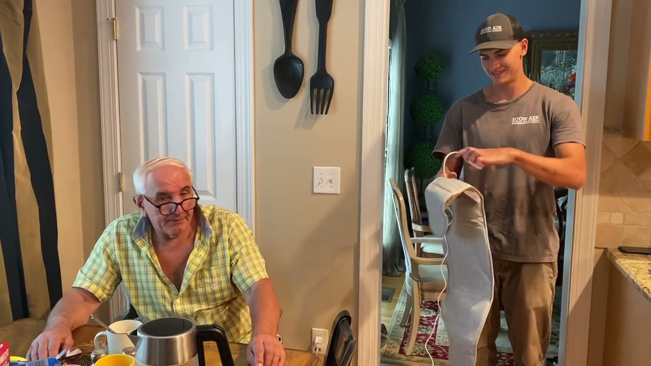 Grandpa Nicks back hurts