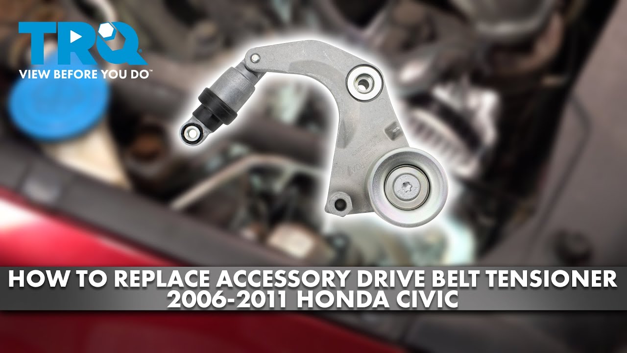 How to Replace Accessory Drive Belt Tensioner 2006-2011 Honda Civic