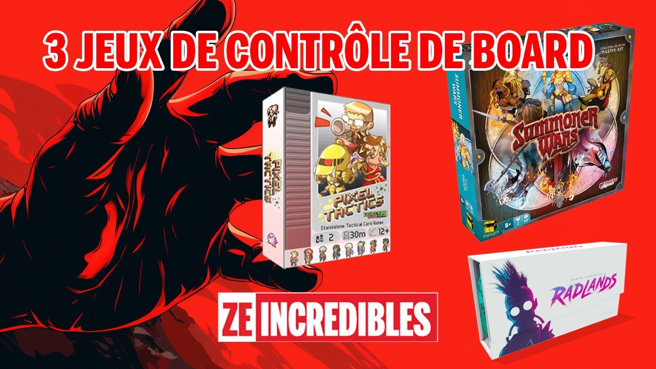 3 Jeux de Contrôle de Board : Summoner Wars, Radlands, Pixel Tactics - Épisode 16