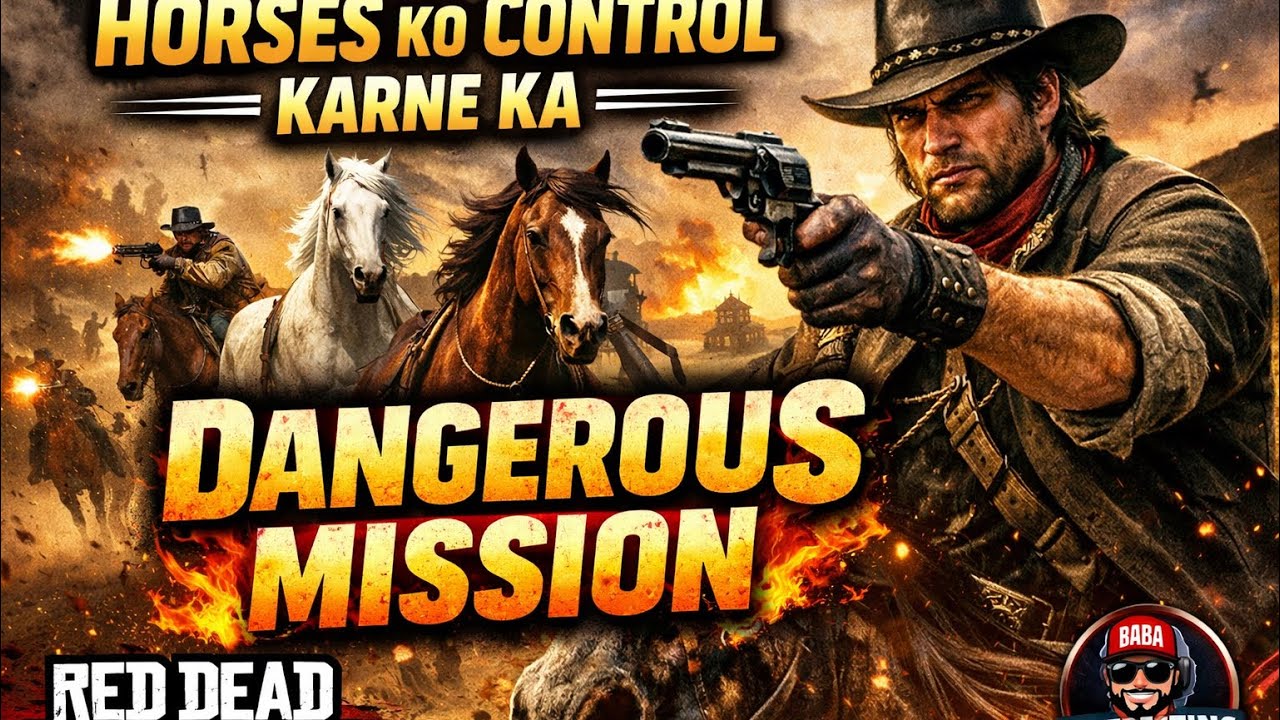 Horses Ko Control Karne Ka Dangerous Mission 🐎🔥 | Red Dead Redemption | Interesting Baba Gaming