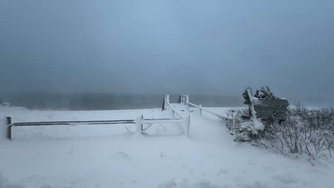 Blizzard at Hardings Beach: Chatham, Cape Cod