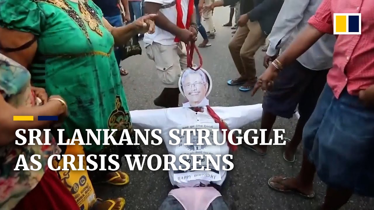 Sri Lankans demand president resigns amid nation’s worst economic crisis in 70 years