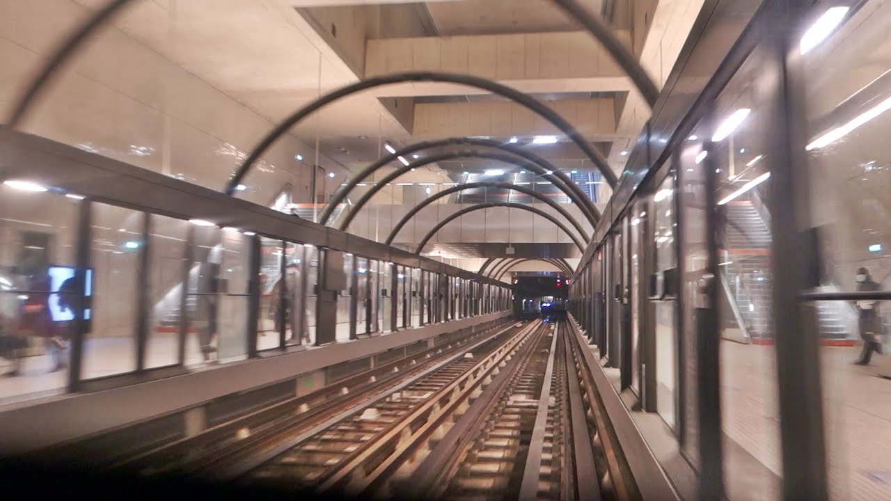 [INAUGURATION] Prolongement métro ligne 14 - trajet en MP 89 Saint-Lazare - Mairie de Saint-Ouen
