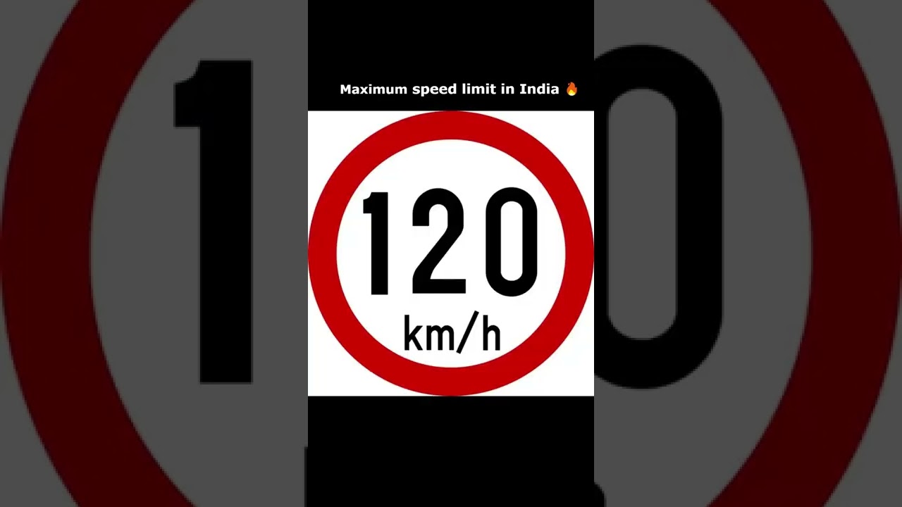 Maximum speed limit in India 🔥 #shorts