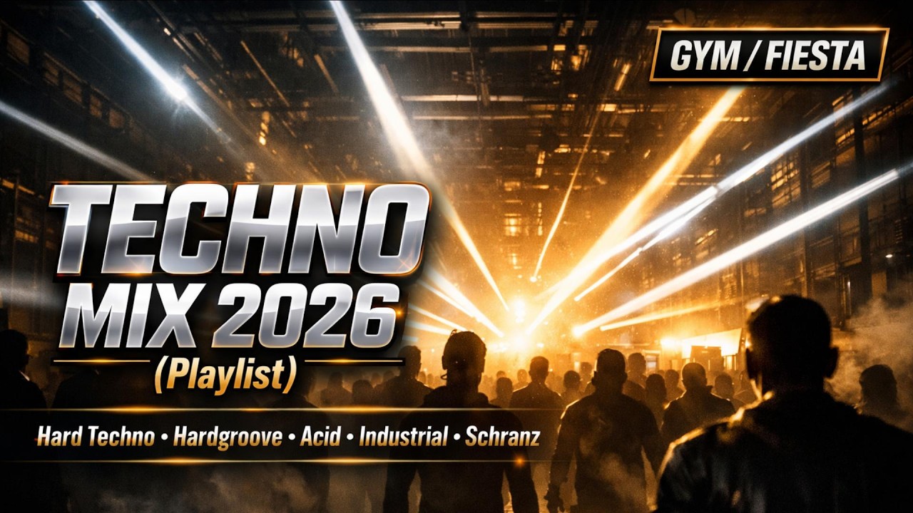 TECHNO MIX 2026 (Playlist) – Hard Techno • Hardgroove • Acid • Industrial • Schranz | Gym - FIESTA