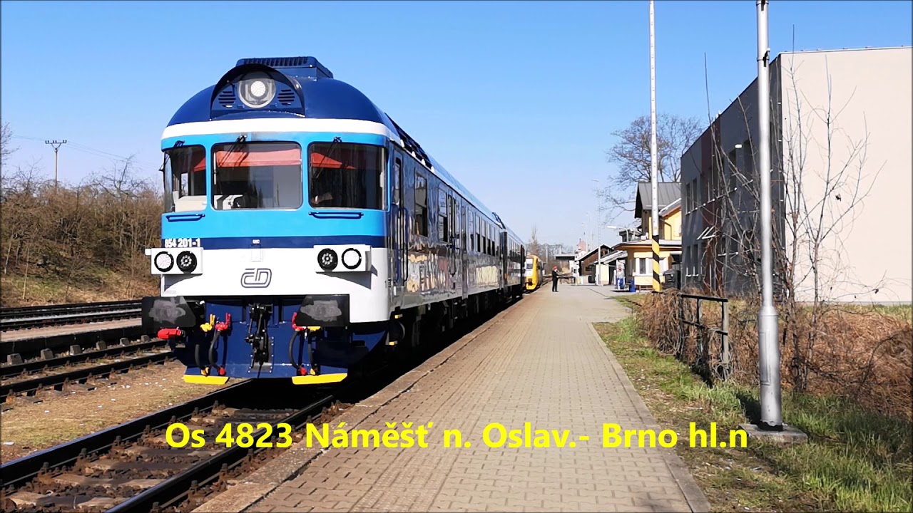 Vlaky/ Trains Náměšť nad Oslavou 7.4.2020