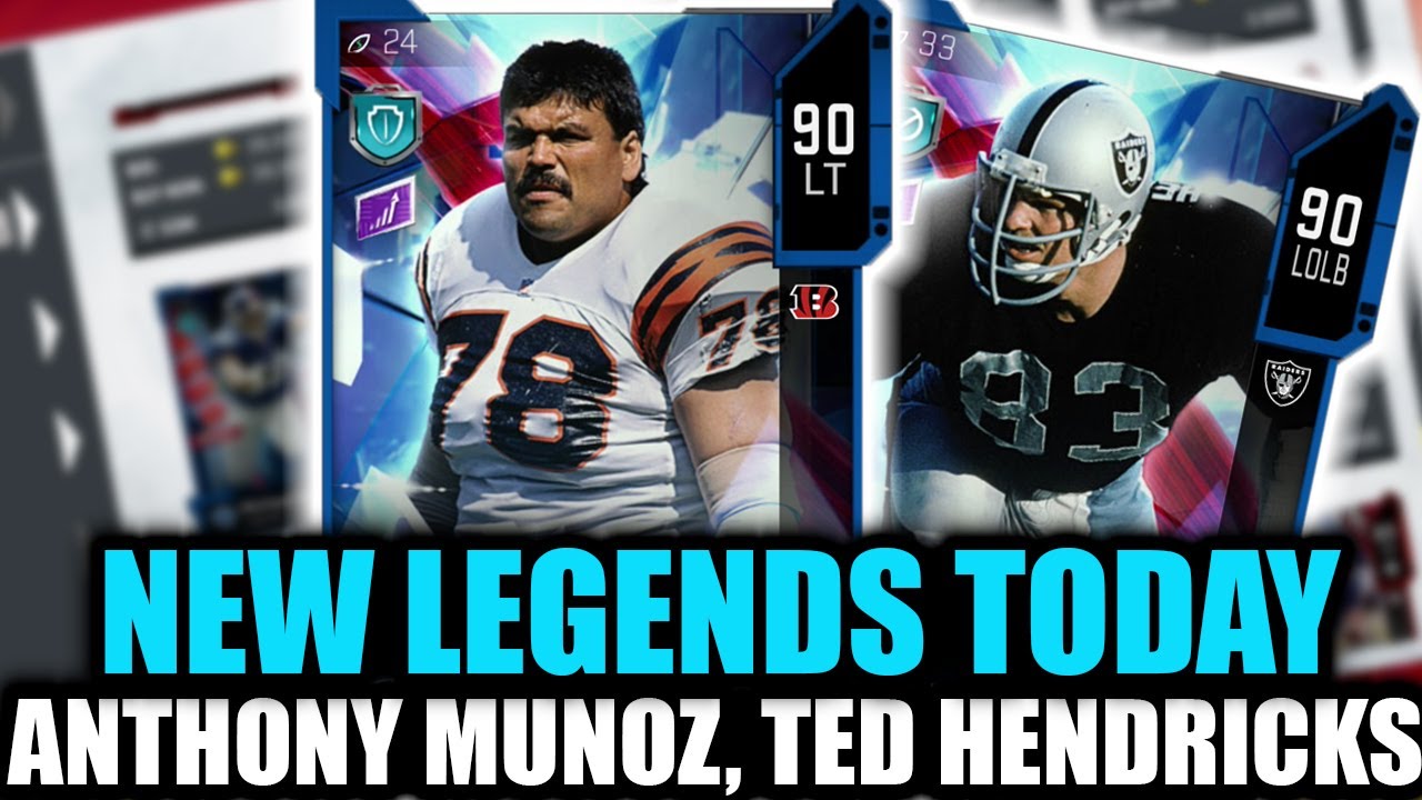 NEW LEGENDS ANTHONY MUNOZ, TED HENDRICKS! LTD BO JACKSON! LEGEND SATURDAY! | MADDEN 20 ULTIMATE TEAM