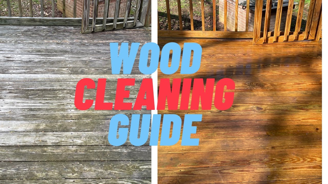 In Depth Wood Cleaning Tutorial | Cleaning and Staining a Deck Part 1 | Comparing Chemicals