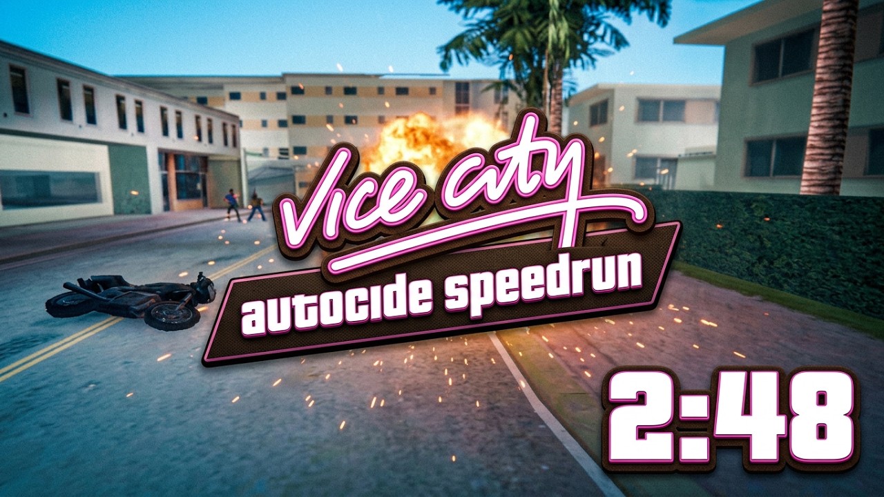 Grand Theft Auto Vice City. Autocide Mission Speedrun 2:48 