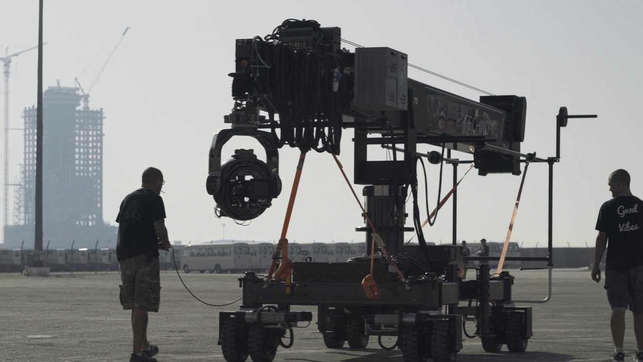 SUPERTECHNO 75 telescopic camera crane at Dubai Films (Behind the Scenes)