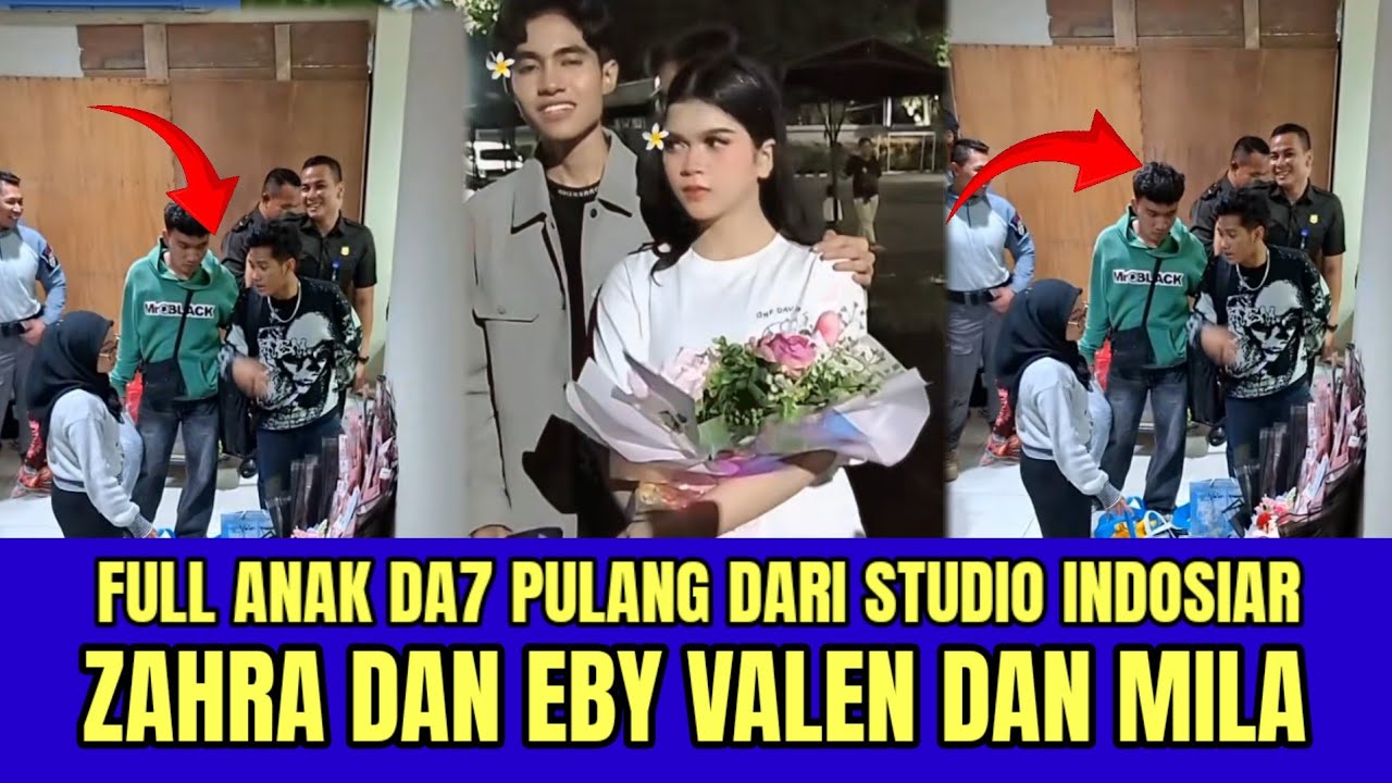 FULL VIDEO ANAK DA7 PULANG DARI STUDIO INDOSIAR, ZAHRA DAN EBY VALEN DAN MILA!