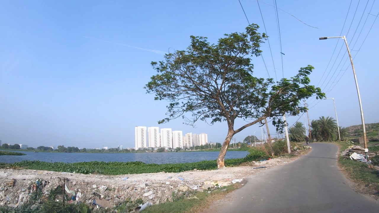Basanti Highway at Dhapa & East Kolkata Wet Lands Towards New Town via Bantola Pumping Station.