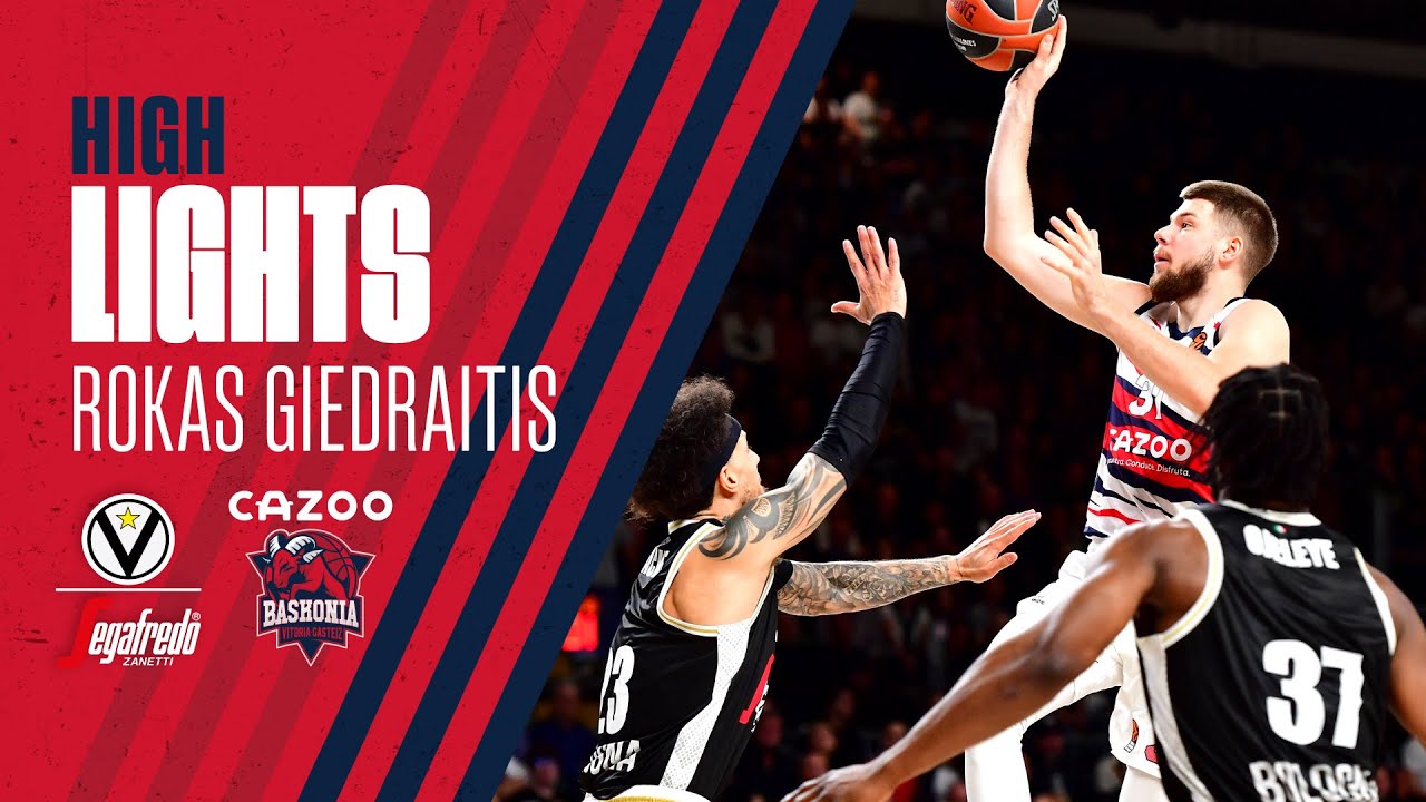 💪 Highlights | Rokas Giedraitis 25 pts, 7 rbt y 31 VAL vs Virtus Segafredo