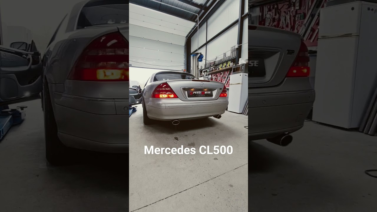 Mercedes CL500  V8Suppressions silencieux et sorties ovales
