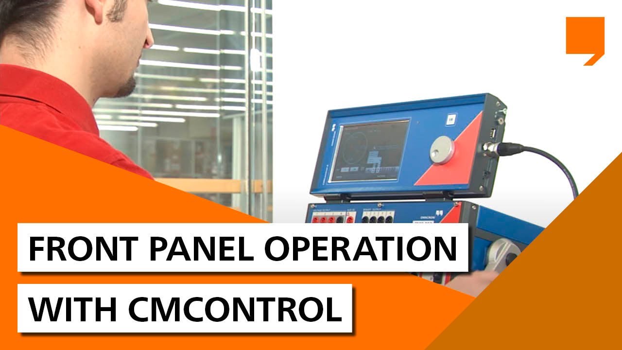 Front panel operation with CMControl