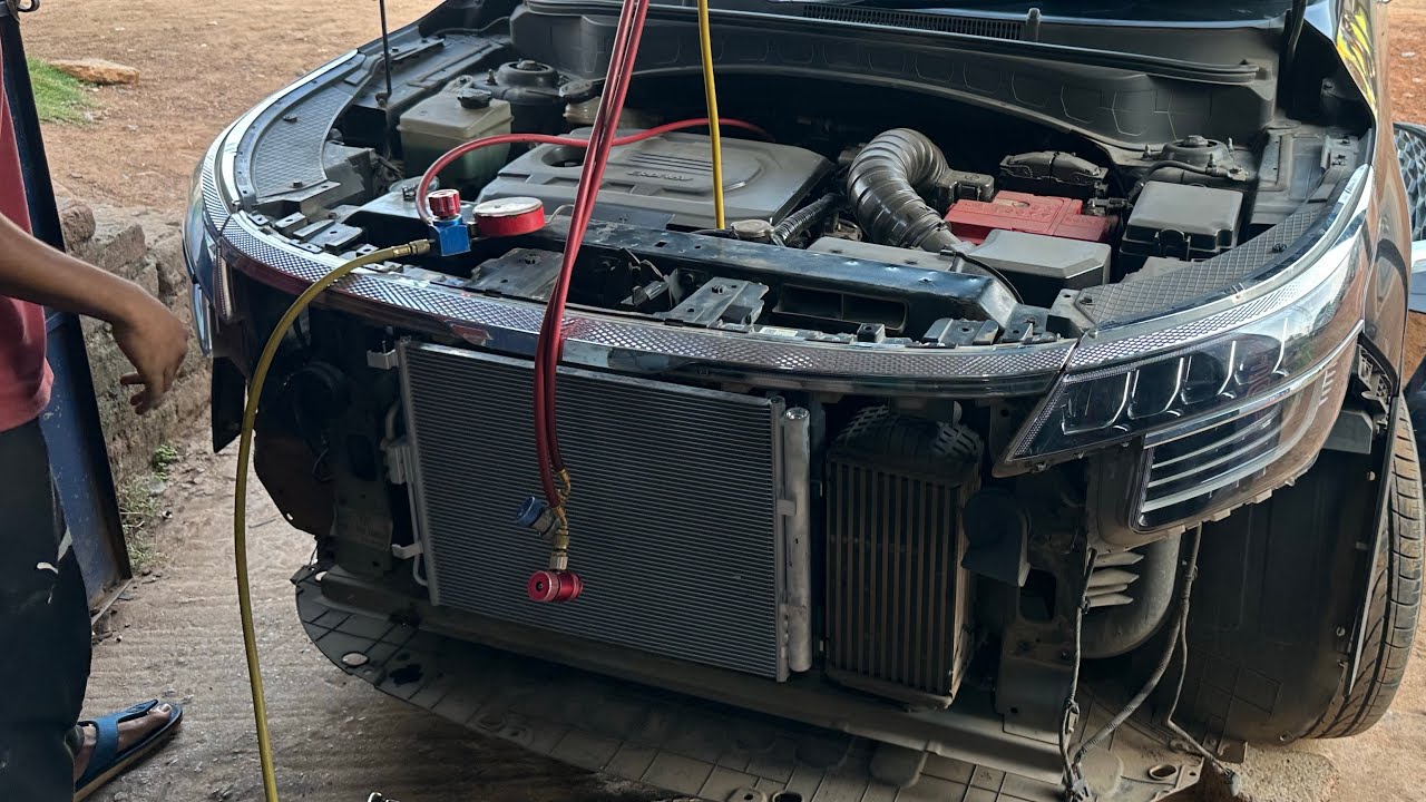 How to fix Car Ac Compressor slow pressure, Add new control valve & filter.#globalcarac 9040210820