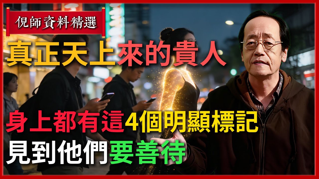 倪海廈：有些人其實是神仙轉世卻不自知！真正天上來的貴人，身上都有這4個明顯標記#倪海廈 #易經 #天纪 #命理