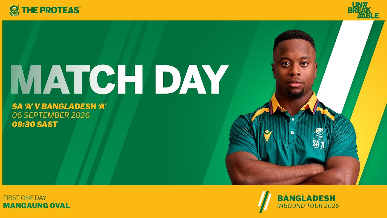 SA A Men vs Bangladesh A Men - First Unofficial ODI Match - Live from Mangaung Oval, Bloemfontein