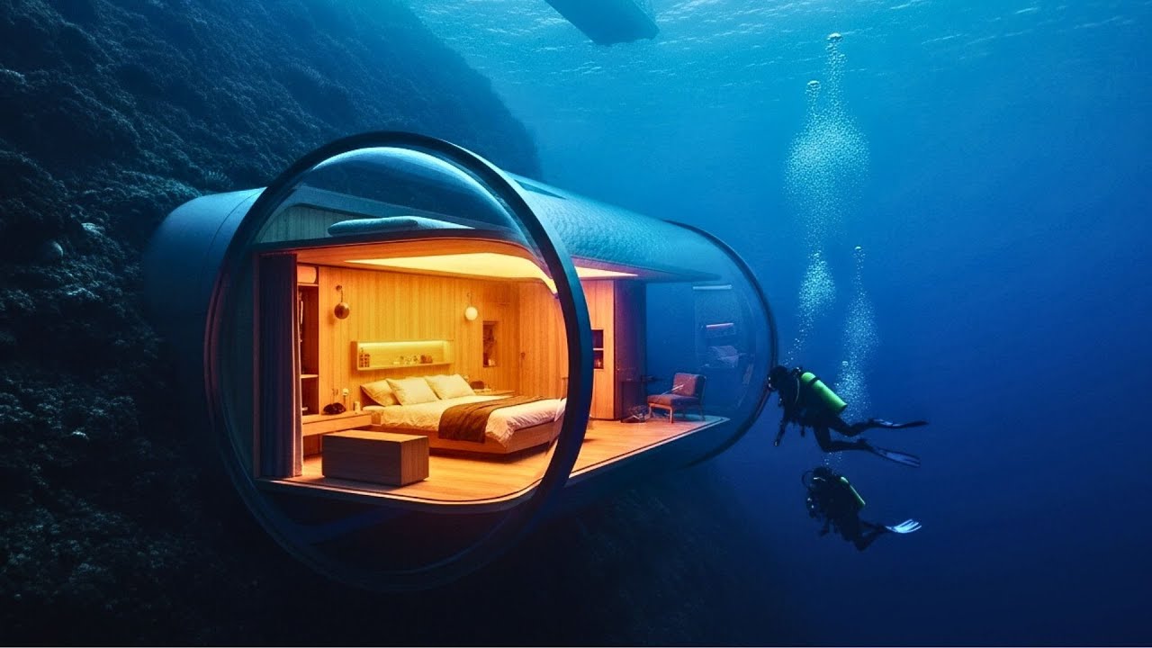 VIRAL!! This Man Built a SECRET HOUSE Inside an UNDERWATER CLIFF — Solo Ocean Build (ASMR)