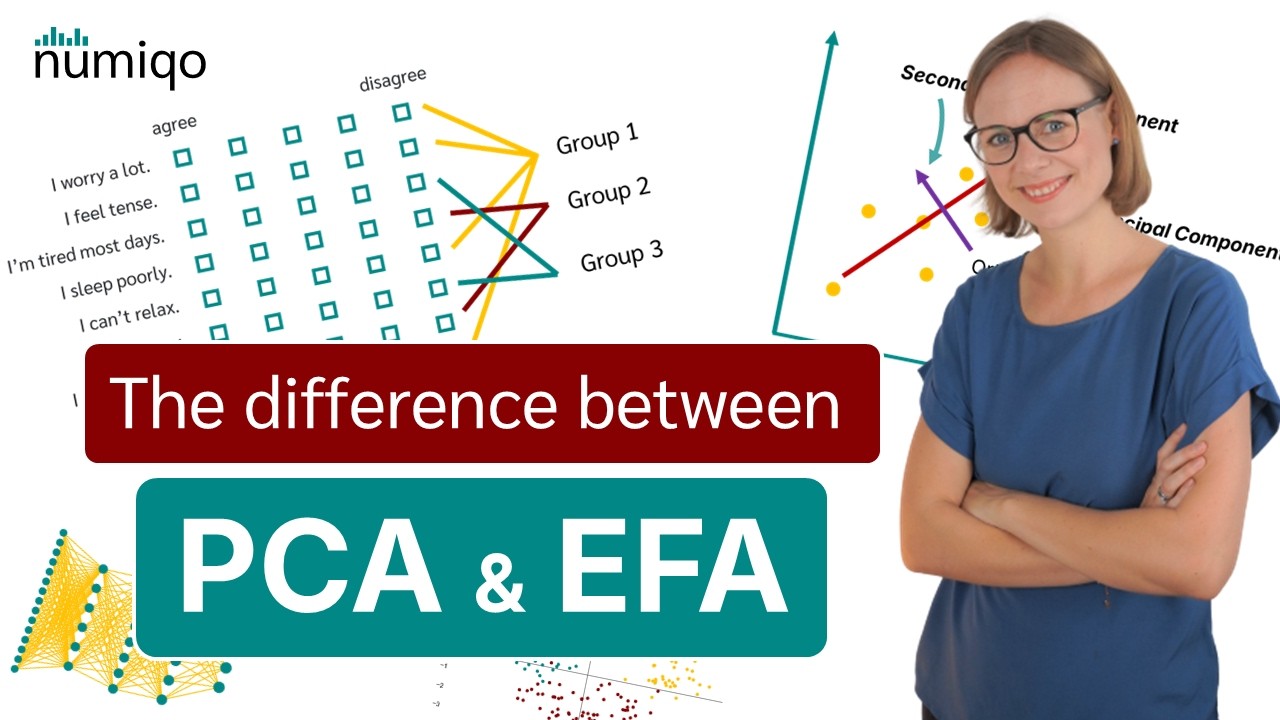 Анализ главных компонентов против экспоненциального факторного анализа (PCA и EFA)